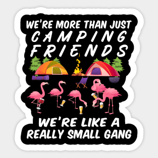 camping friends gang Sticker